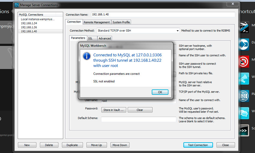 MySQL Workbench configurar conexión remota