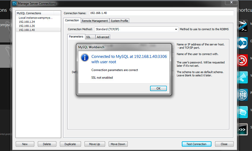 MySQL Workbench configurar conexión remota