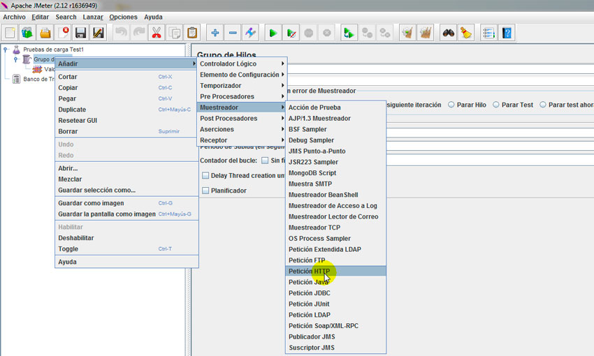 Pruebas de carga de un sitio web con JMeter