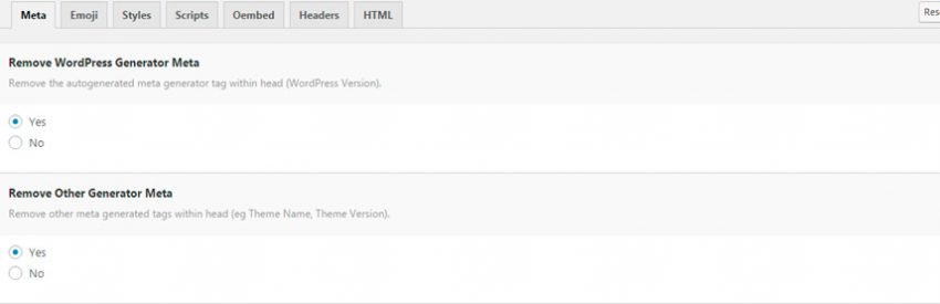 seguridad en wordpress remover generador meta